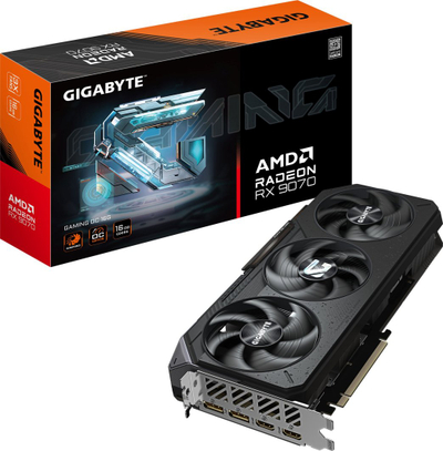 Kartë grafike Gigabyte Radeon RX 9070 Gaming OC, 16GB GDDR6
