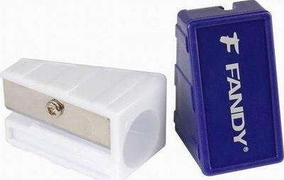 Mprehëse plastike FANDY Sharpener Maximus, për lapsa 11 mm, set me 12 copë, me ngjyra të ndryshme