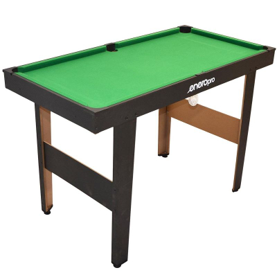 Tavilinë bilardo Enero Pro, 121x61x79 cm, faqe e gjelbër, e zezë