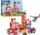 Set me tulla Zuru Max Fire Station, 976 copa, 6+, i kuq