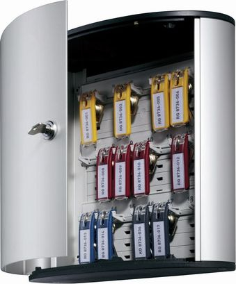 Kuti çelësash Durable Key Box 12, për 12 çelësa, ngjyrë argjendtë