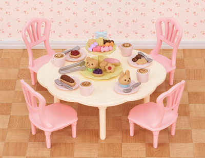 Set lodrash Sylvanian Families Sweets Party, plot me aksesorë, shumëngjyrësh