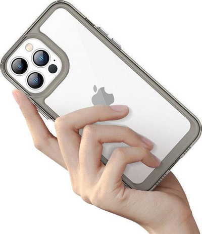 Mbrojtëse telefoni Hurtel Outer Space Case për iPhone 12 Pro Max, kapak i fortë me kornizë xheli, e kuqe