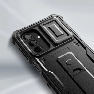 Заштитна маска Tech-Protect Kevlar Cam+ за Samsung Galaxy A26 5G, со држач, црна