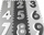 Tapet shkumë puzzle Milly Mally Jolly 3x3, me numra, antirrëshqitës, gri