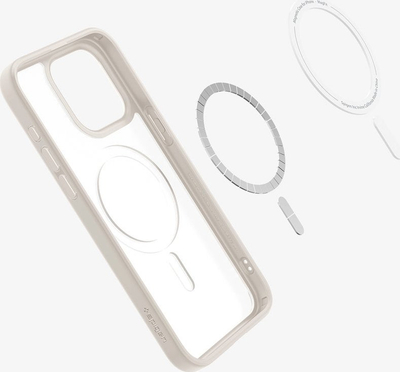 Mbrojtëse telefoni Spigen Ultra Hybrid Mag MagSafe për iPhone 15 Pro, Frost Natural Titanium