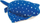 Lodër pelushi Trousselier Eita Manta Ray S, 18cm, blu me pika të bardha