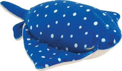 Lodër pelushi Trousselier Eita Manta Ray S, 18cm, blu me pika të bardha