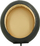 Mbajtëse qiriri Lesli Living Oval On Stand, 39.5x13x60 cm, dekorative, e zezë me të artë