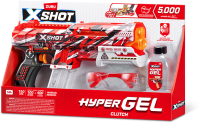 Lodër blaster XSHOT Hyper Gel Clutch, 5000 gel-topa, syze mbrojtëse, shumëngjyrësh
