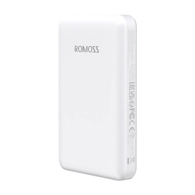 Powerbank Romoss WSC05, 5000mAh, wireless, i bardhë