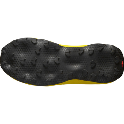 Патики за трејл трчање Salomon Ultra Glide 3, дишлива мрежа, ѓон Contagrip, бели со жолта боја