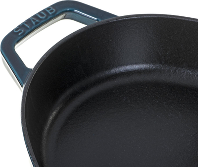 Enë ovale gize Staub La Mer Fish, 32cm, 2.8L, blu e errët
