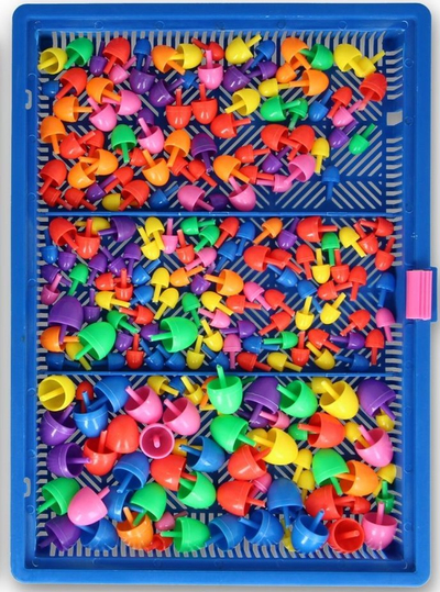 Lodër mozaik DIY Z6234, 31 x 30 cm, kunja plastike shumëngjyrëshe, jeshile