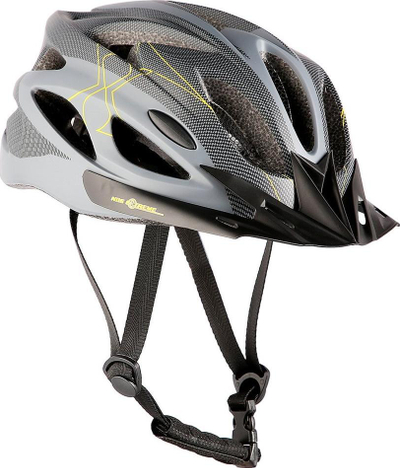 Helmetë biçiklete Nils Extreme MTW291, 51–60 cm, In-mold, gri me të zezë