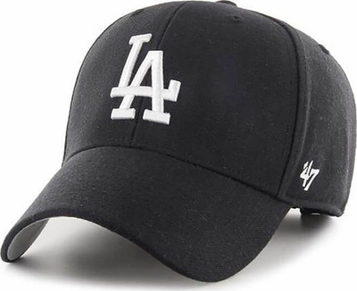 Kapelë 47 Brand Los Angeles Dodgers B-MVP12WBV-BKJ, pambuk, e zezë