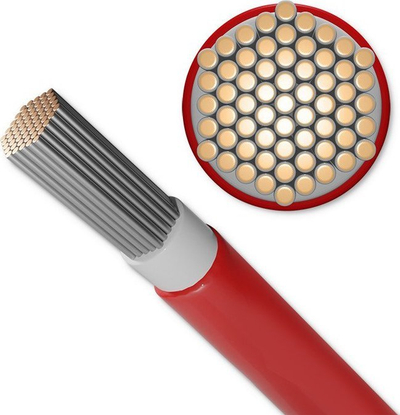 Kabull solar Qoltec 53850, 6mm², 100m, i kuq