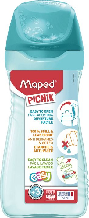 Shishe uji Maped Picnik Origin, 430 ml, për kalamaj, ngjyrë turkeze