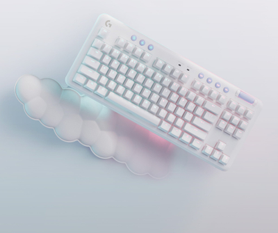 Tastierë mekanike wireless Logitech G715 TKL, RGB, LIGHTSPEED Bluetooth, e bardhë