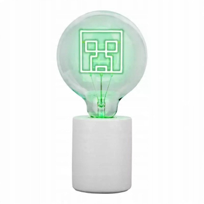 Lampë dekorative LED Creeper Neon, stil gaming, e gjelbër