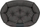 Shtrat oval për qen Prestige, 130 x 105 cm, i zi