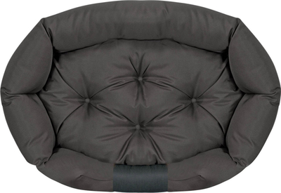 Shtrat oval për qen Prestige, 130 x 105 cm, i zi