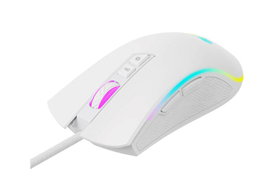Mouse gaming Havit MS1034, me kabllo, 4800 DPI, RGB, i bardhë
