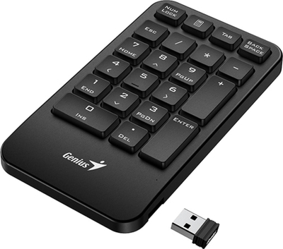 Tastierë numerike Genius NumPad 1000, wireless 2.4GHz, USB, e zezë