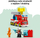 Set ndërtimi LEGO DUPLO 10473 Fire Truck, 28 pjesë, mbi 2 vjeç, i kuq