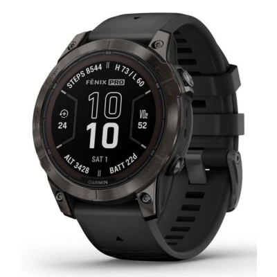 Smartwatch Garmin Fenix 7 Pro Sapphire Solar, 47mm, GPS, gri me të zezë
