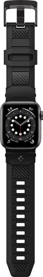 Rrip ore Spigen Rugged Band, për Apple Watch 38/40mm, TPU, i zi mat