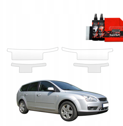 Folie mbrojtëse pragu GrizzGlass BodyShield për Ford Focus Mk2 Estate 2004-2007, set 4 copë, transparente