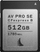 Kartë memorie Angelbird AV PRO SE CFexpress B, 512GB, 1785MB/s, ngjyrë argjendtë