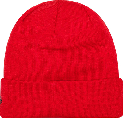 Kapelë beanie New Era Core Cuff, Manchester United FC, akrilik, e kuqe