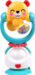 Lodër rrotulluese Hola Toys me vakuum, me zile, arush i verdhë