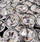 Spot muri edhe tavani Klara 1 Crystals, 1 llampë, krom me kristale, ngjyrë argjendi