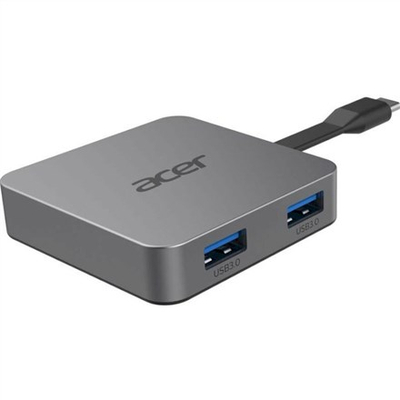 Dok Acer 4 in 1 Type C Portable Mini Dock, USB C, HDMI, gri