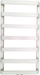 Radiator banjoje Hydroland DUO 670x540, lidhje qendrore, 438W, i bardhë