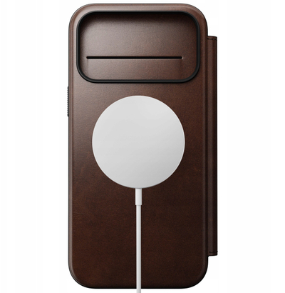 Këllëf folio Nomad Modern Leather për iPhone 17 Pro Max, lëkurë Horween, kafe