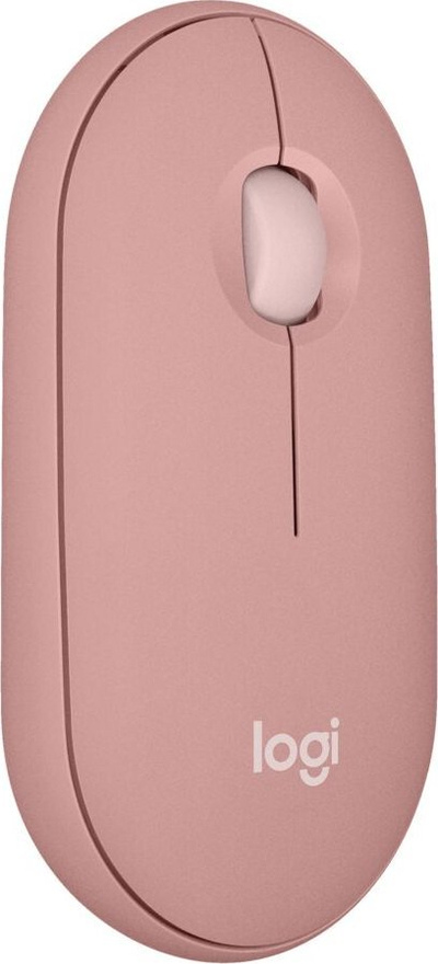 Maus Logitech Pebble, wireless, Bluetooth, rozë