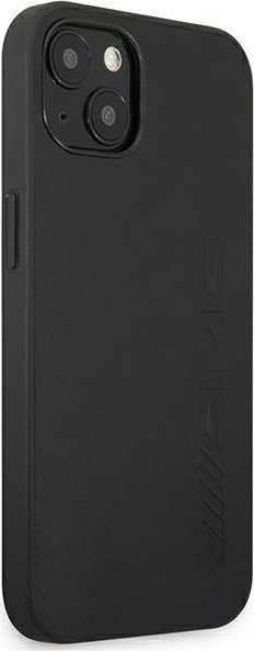 Futrollë telefoni Mercedes AMG Petronas F1 Team për iPhone 14 Plus 6.7", lëkurë, hardcase, e zezë