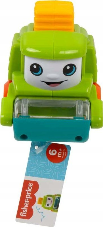Лентачка играчка автомобил Fisher Price Push Along, за бебиња 6m+, повеќебојна