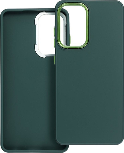 Kllaf telefoni OEM Frame për Samsung A52 A52s, TPU PC, me mbrojtje kamere, jeshil i errët