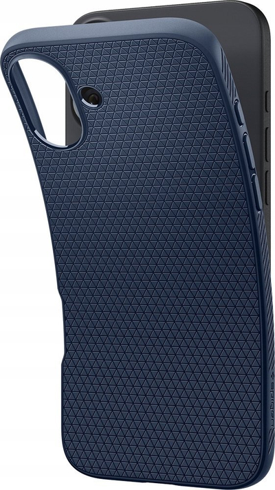 Kapak telefoni Spigen Liquid Air për iPhone 16 Plus, mbrojtje ushtarake, blu navy