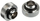Përshtatës ftohje uji Bitspower Touchaqua, G1/4" mashkull në 16mm, set 2 copë, argjend