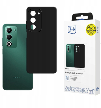 Mbrojtëse telefoni 3mk Matt Case për Oppo A5 5G A5M, plastike e hollë, përfundim mat, e zezë