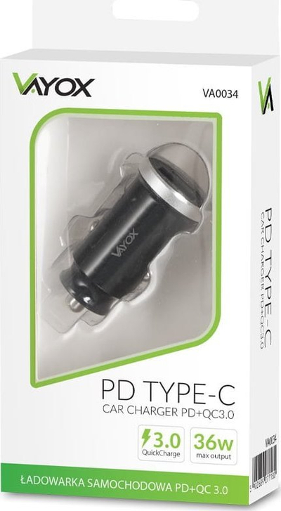 Karikues makine Vayox VA0034, USB C PD, USB QC 3.0, i zi
