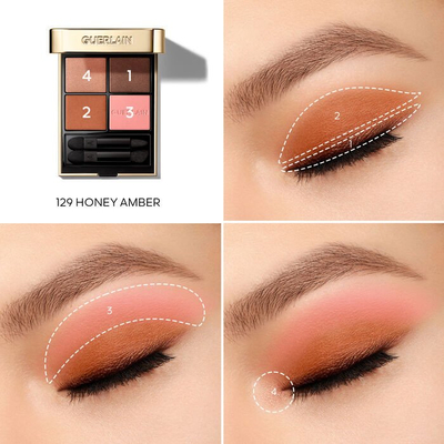 Paletë për sy Guerlain Ombres G Eyeshadow Quad, 4 ngjyra, multi