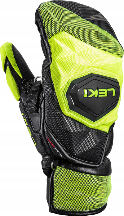 Doreza skish Leki WCR Venom SL 3D, numri 9.5, neon e verdhë me të zezë