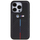 Këllëf telefoni BMW Stamped Tricolour Stripe për iPhone 15 Pro 6.1", karbon, i zi